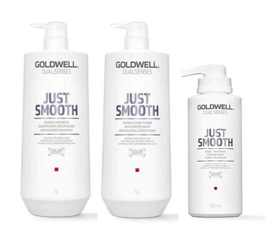 Goldwell Dualsenses Just Smooth Big Bottle Trio Bundle