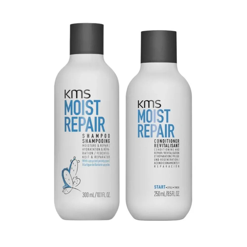 KMS Moist Repair Shampoo 300ml + Conditioner 250ml Duo Pack