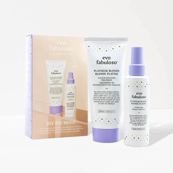 evo fabuloso platinum blonde colour boosting treatment 220ml bundle