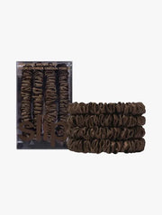 SLIP Dark Brown Skinny Scrunchies