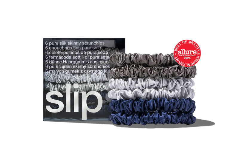 SLIP MIDNIGHT SKINNY SCRUNCHIES