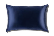 SLIP NAVY QUEEN ZIPPERED PILLOWCASE