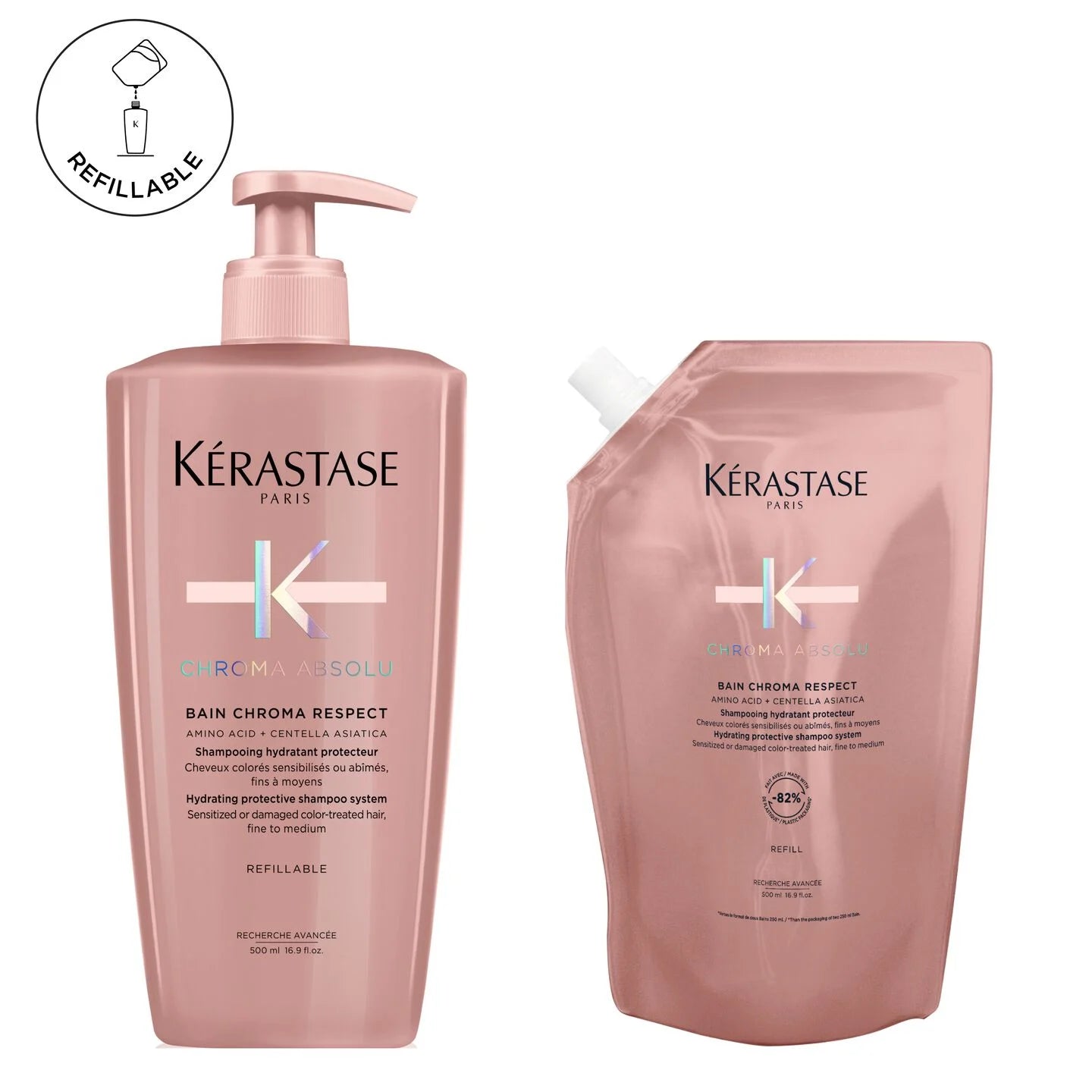 Kerastase Chroma Absolu Respect Shampoo Refillable Duo
