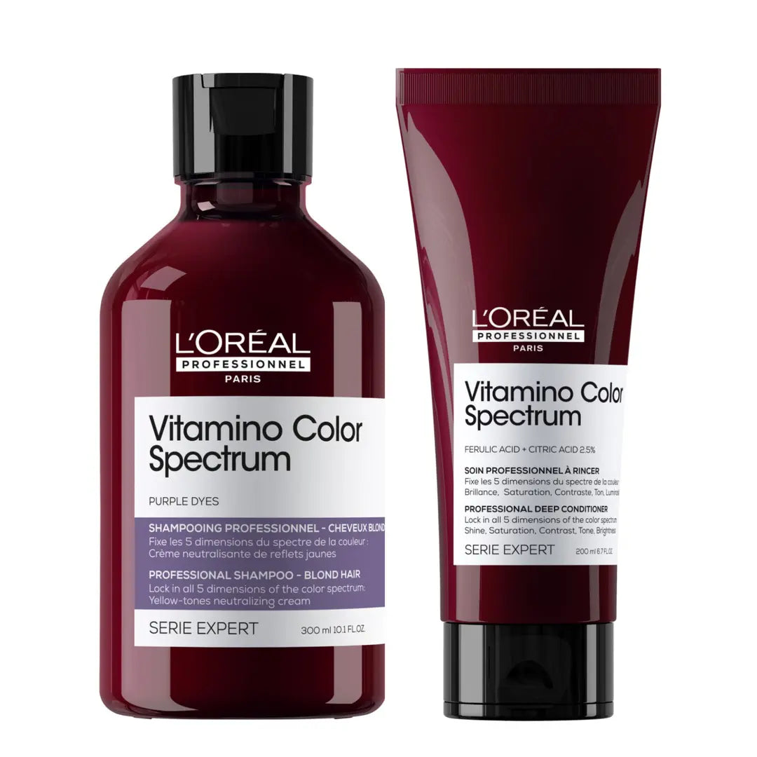 L'Oreal Professionnel Color Spectrum Purple Shampoo and Conditioner Duo Bundle