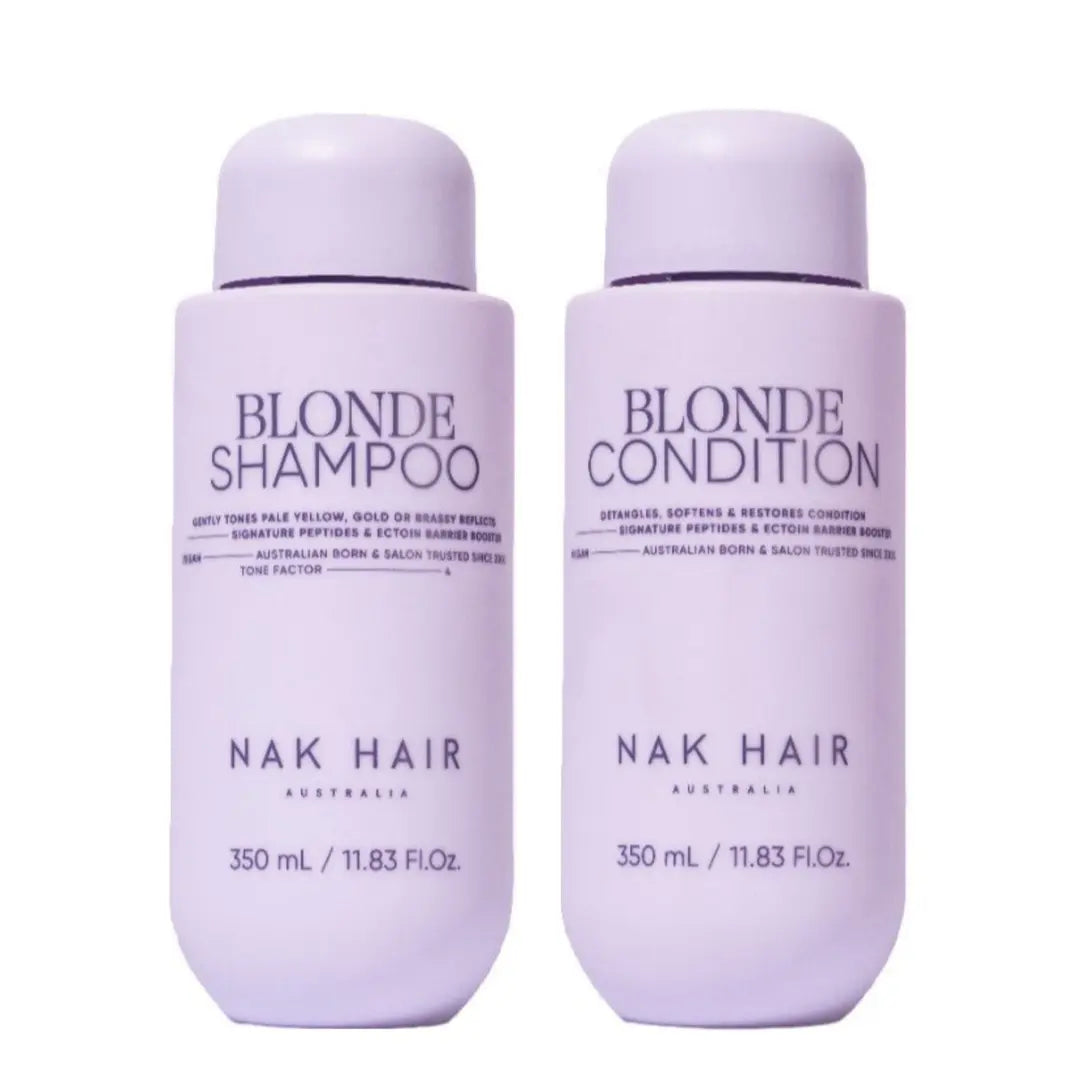 NAK Hair Blonde Shampoo and Conditioner Duo Bundle