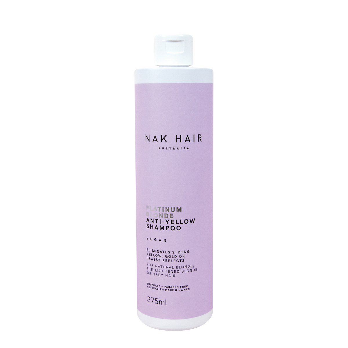 Nak Platinum Blonde Anti-Yellow Shampoo 375ml