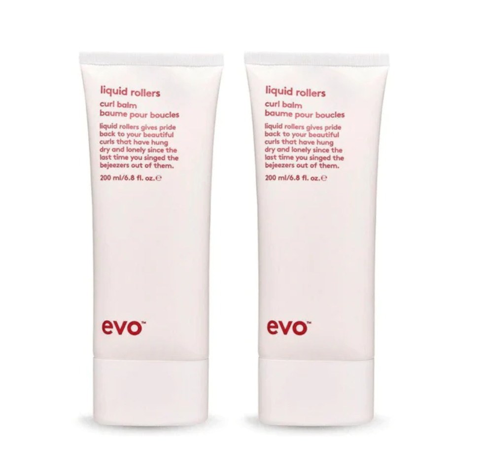 Evo Liquid Rollers Curl Balm 200ml Duo Bundle