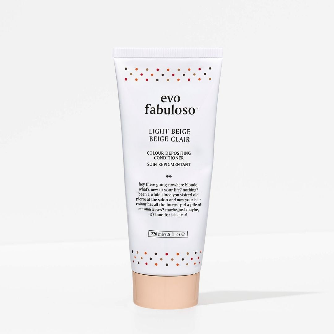 Evo fabuloso light beige colour depositing conditioner 220ml