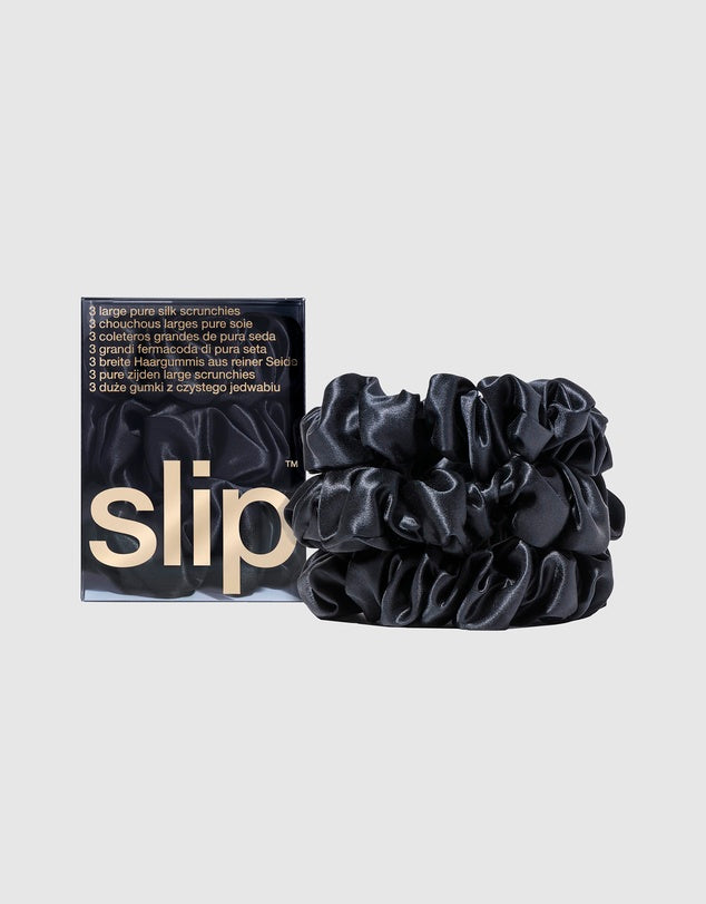 Slip Large Scrunchies Black Salon Sessions