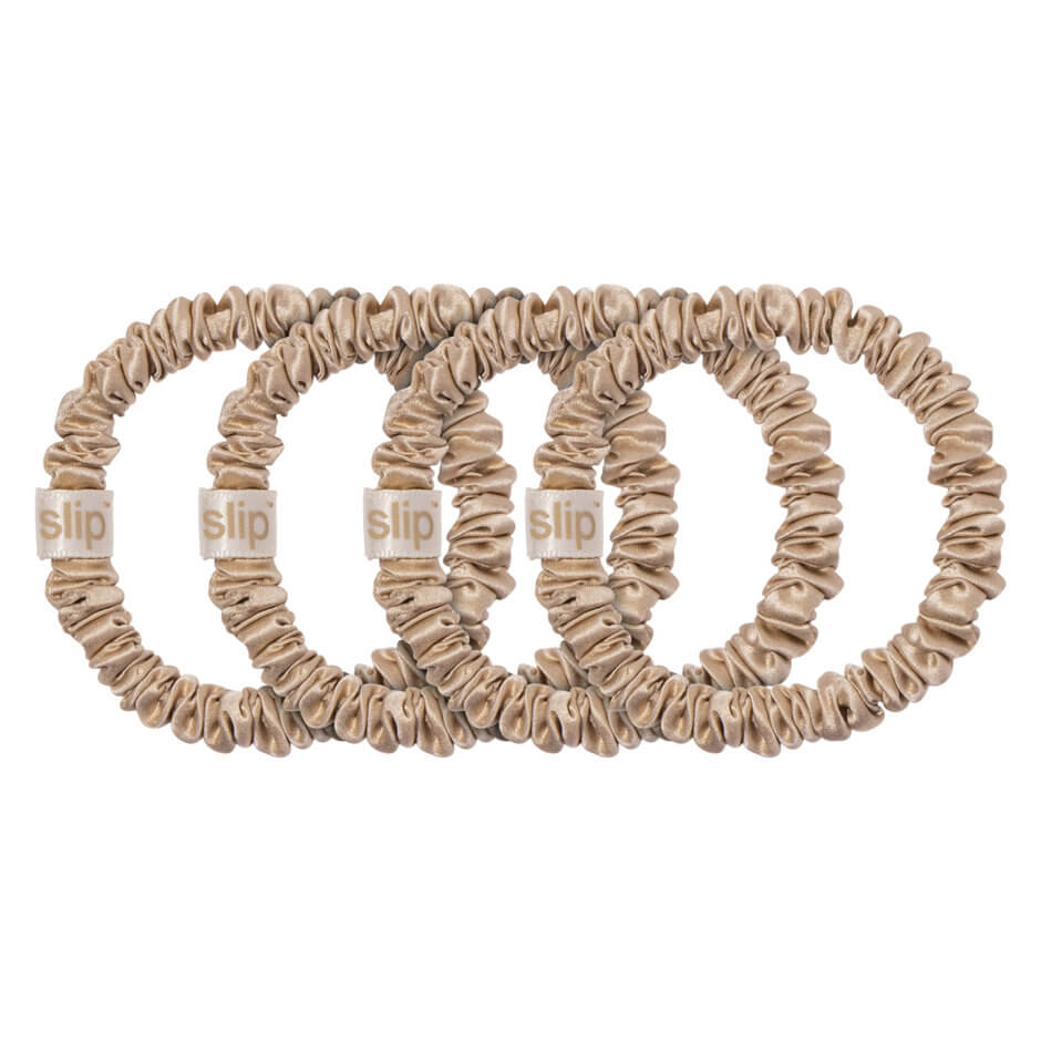 Slip Pure Silk Skinny Scrunchies Blonde