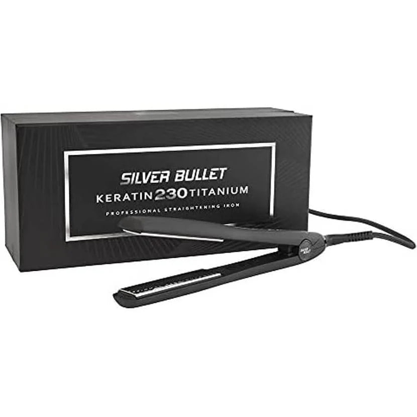 Silver Bullet Keratin 230 Silver Titanium Wide Plates Straightener