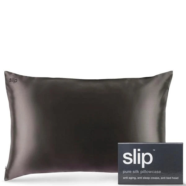 Slip Silk Pillowcase Charcoal Queen