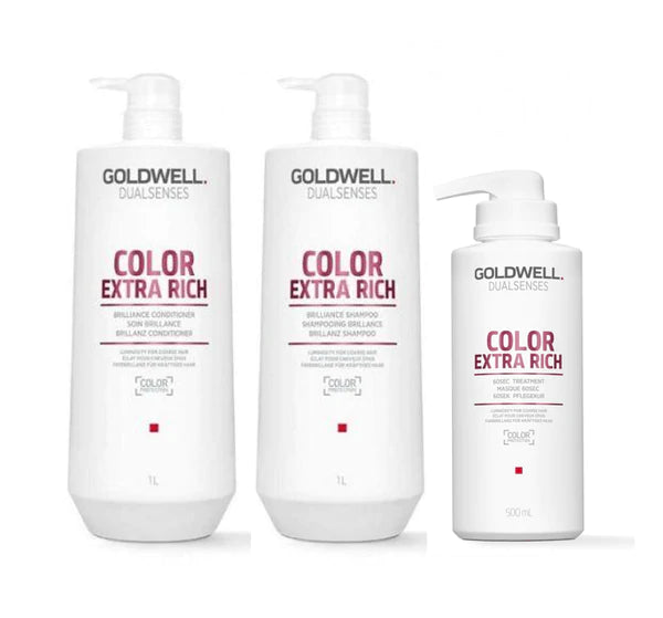 Goldwell Dualsenses Color Extra Rich Big Bottle Trio Bundle
