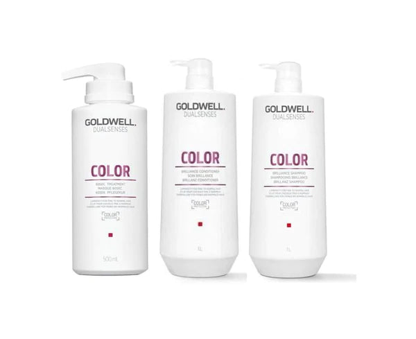 Goldwell Dualsenses Color Brilliance Big Bottle Trio Bundle