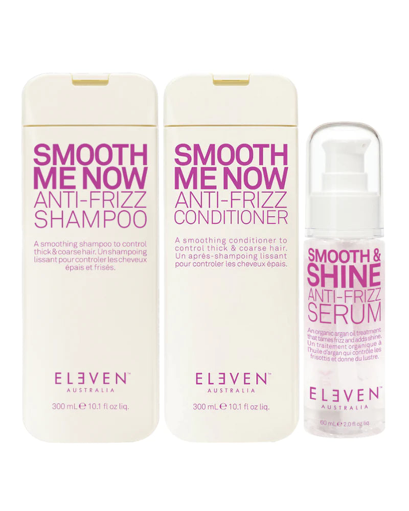 ELEVEN Australia Anti-Frizz Shampoo, Conditioner and Serum Bundle